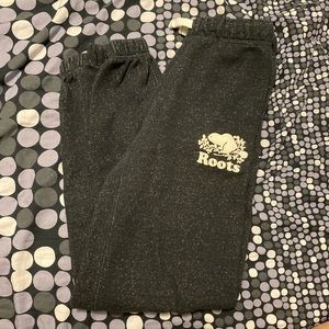 Roots Kids Black Salt and Pepper Sweats